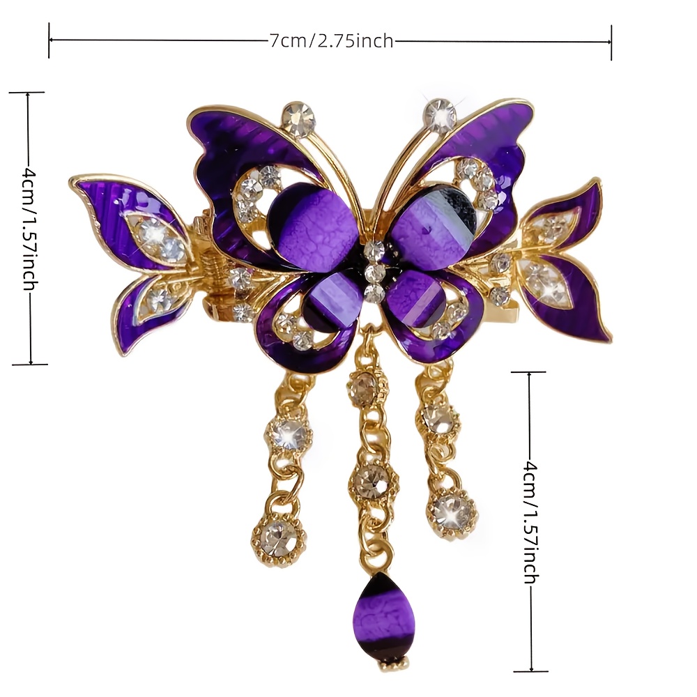 3pcs   tassel   hair clip vintage boho ponytail tie headband   backcombing sparkling   hair accessory elegant hairpin Product details 1