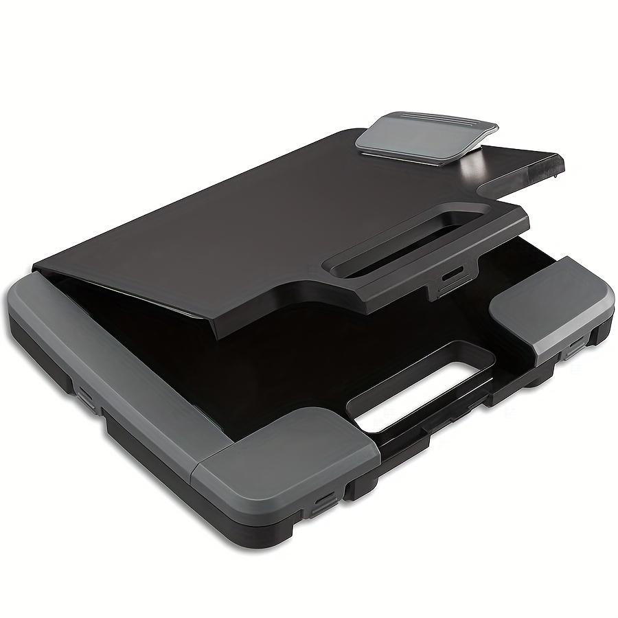 TEMU 1pc Portable Clipboard Folder, With Storage Space, Plastic Storage Box, Side Opening, Suitable For Office And School Supplies