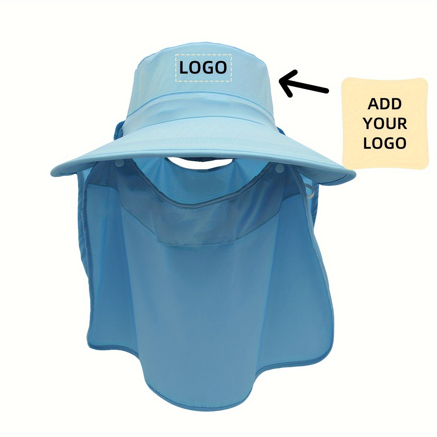 Personalized Uv Protection Sun Hat Wide Brim Bucket Hat Neck - Temu