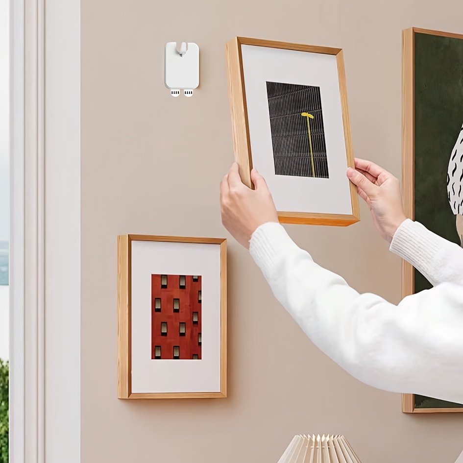 2pcs-No Drill Frame Hooks, Invisible Nail Picture Hanging Decorative Photo  Frames Wall Mounts for Wedding Photos, Wall-Mounted Picture Hangers,