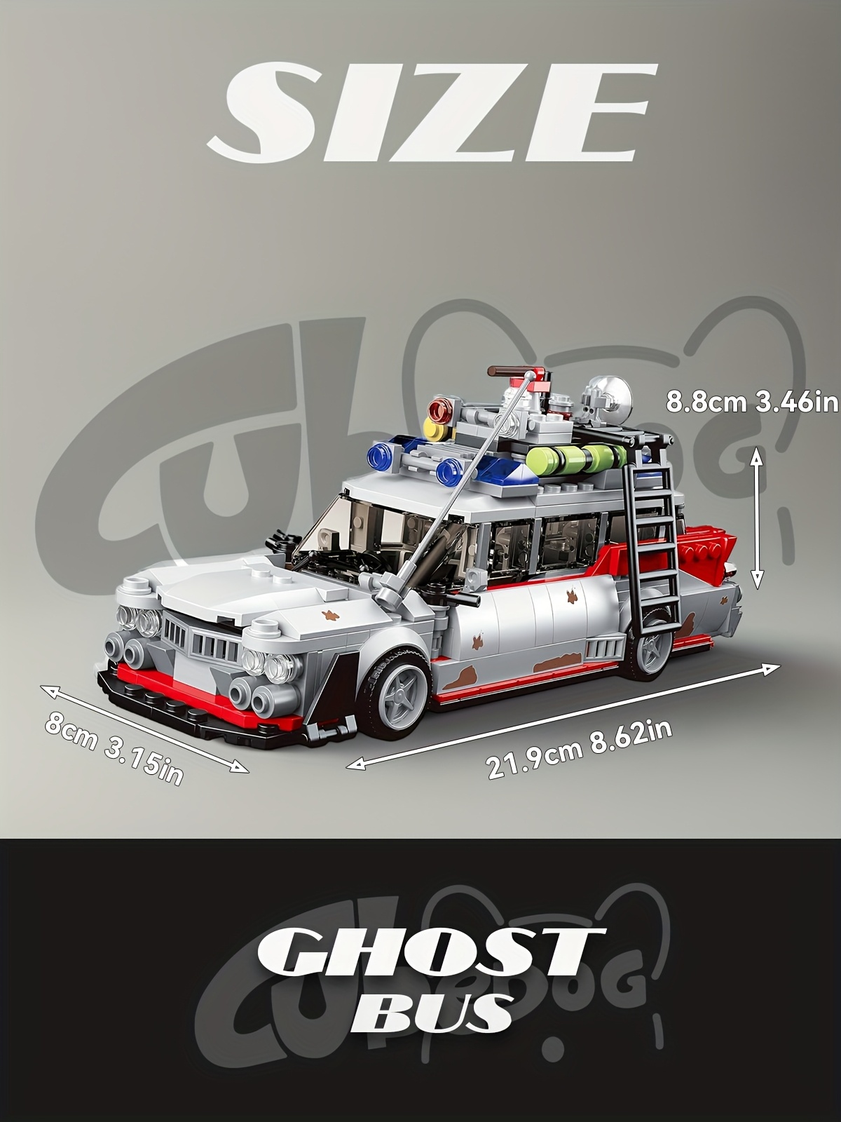 1001pcs Ghostbusters Building Blocks Set, Easter Travel Car Model, Perfect Gift for Movie and Block Enthusiasts on Black Friday, Halloween, Birthdays, and Holidays, Ideal for Collecting or Gifting
