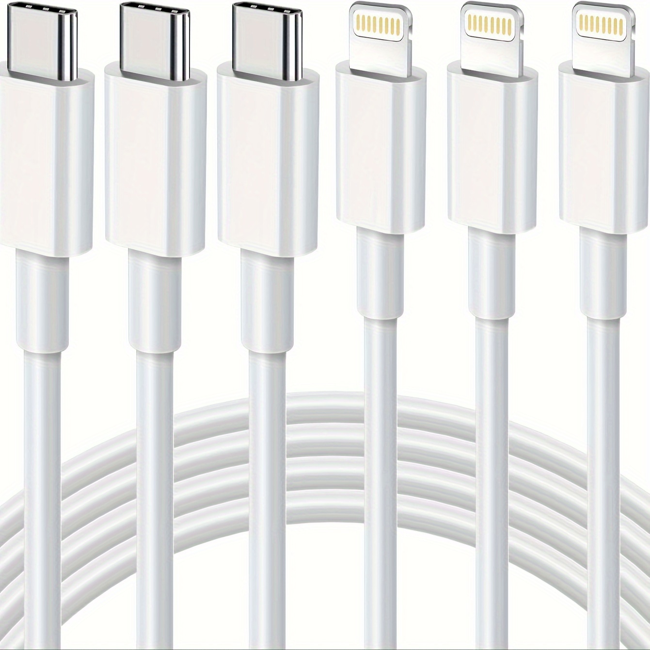 Cable Lightning a USB-A, certificado Apple MFi para cargador de iPhone,  cable de carga rápida USB trenzado de nailon compatible con iPhone 11 X/Xs