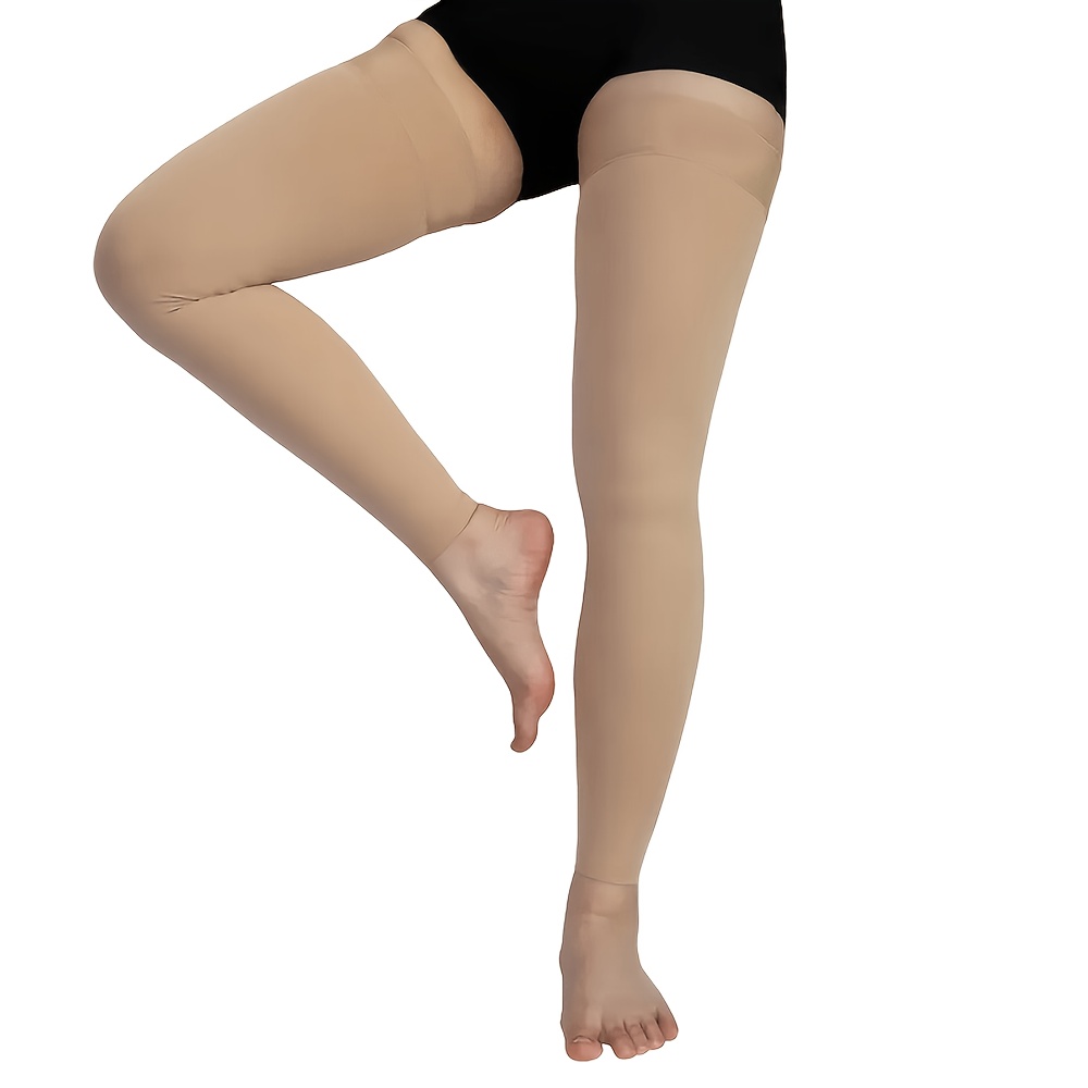 TEMU Medias de compresión la para mujer y hombre, sin pie, imprescindibles para el trabajo, deportivas, para correr, ciclismo, senderismo, soporte,