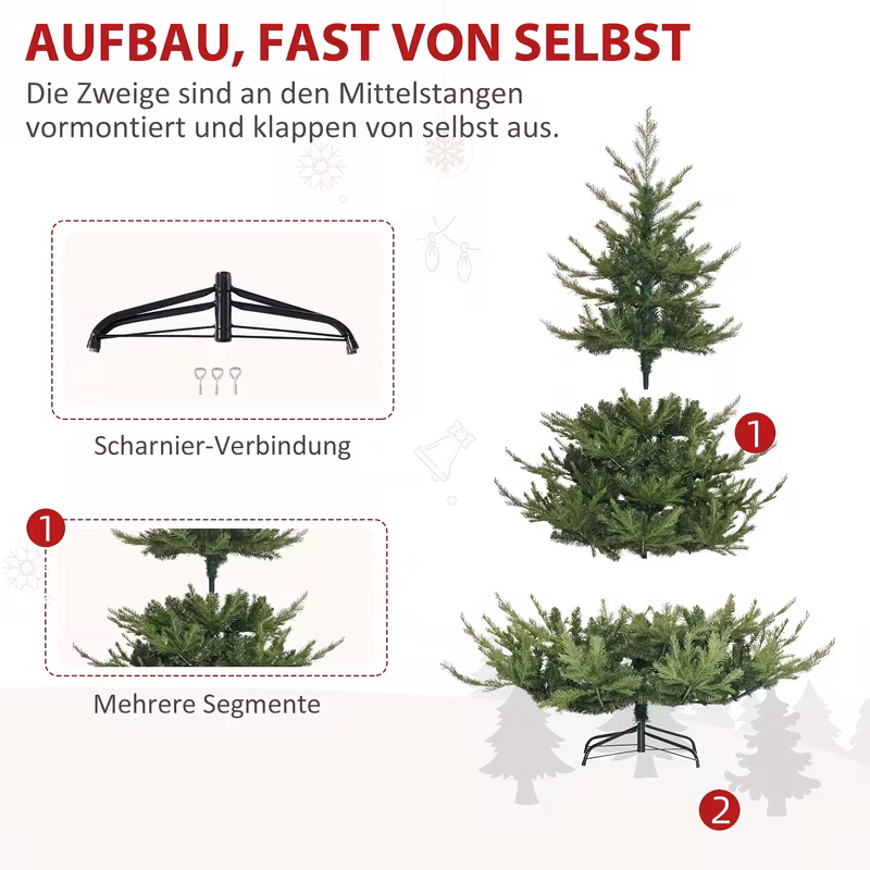 artificial and authentic natural christmas tree with dense branches and a 1942 complete shape automatically folds making it a family activity for holiday decoration holiday decoration setup christmas tree building activity foldable christmas tree dense branch tree foliage design easy assembly system family holiday 5