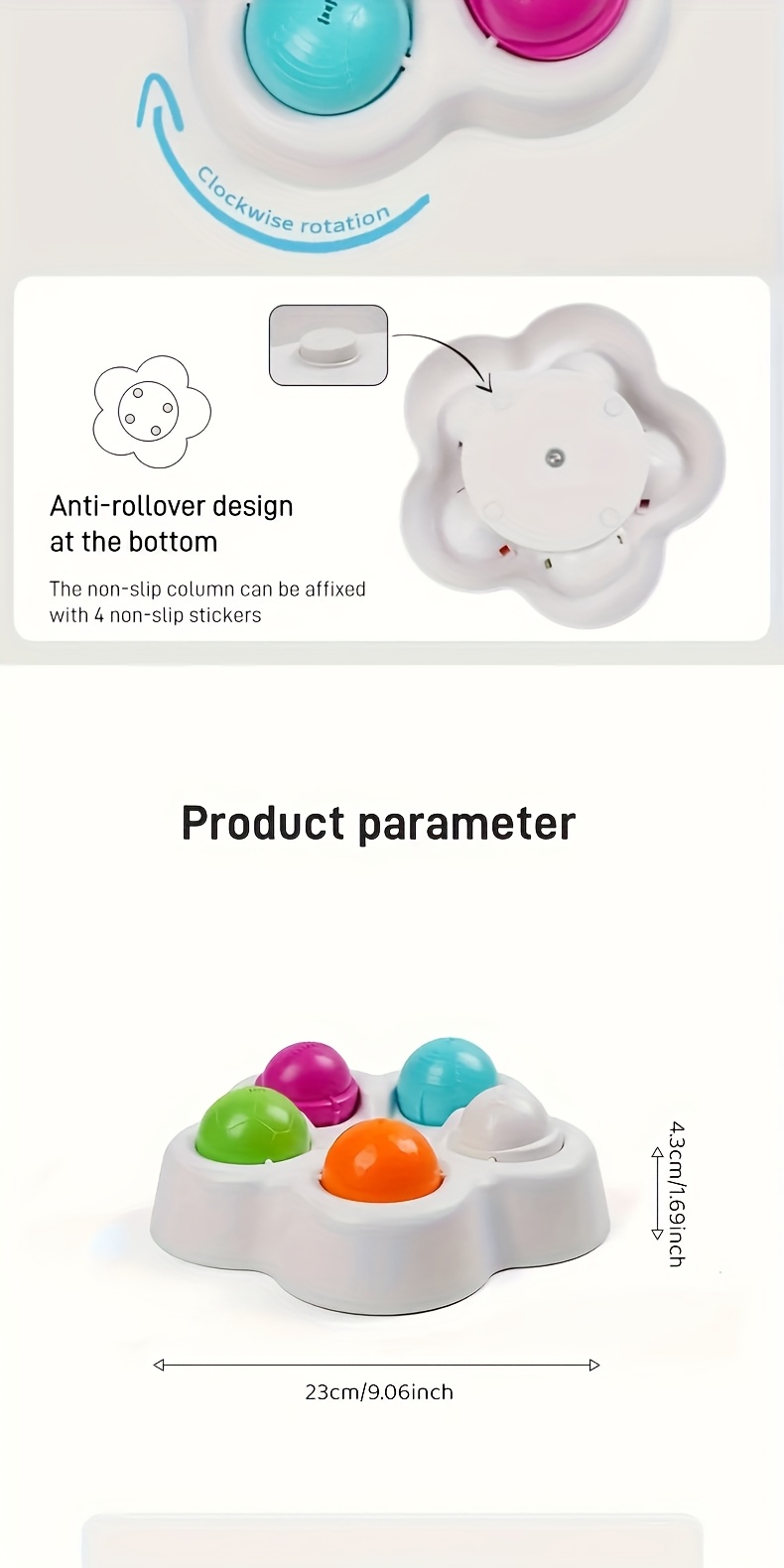 Pet Dog Intelligence Training Toy and Cat 2-in-1 Slow Feeder Interactive Toy, Self-Entertainment Boredom Relief Gift for Teddy and Golden Retriever Puppies