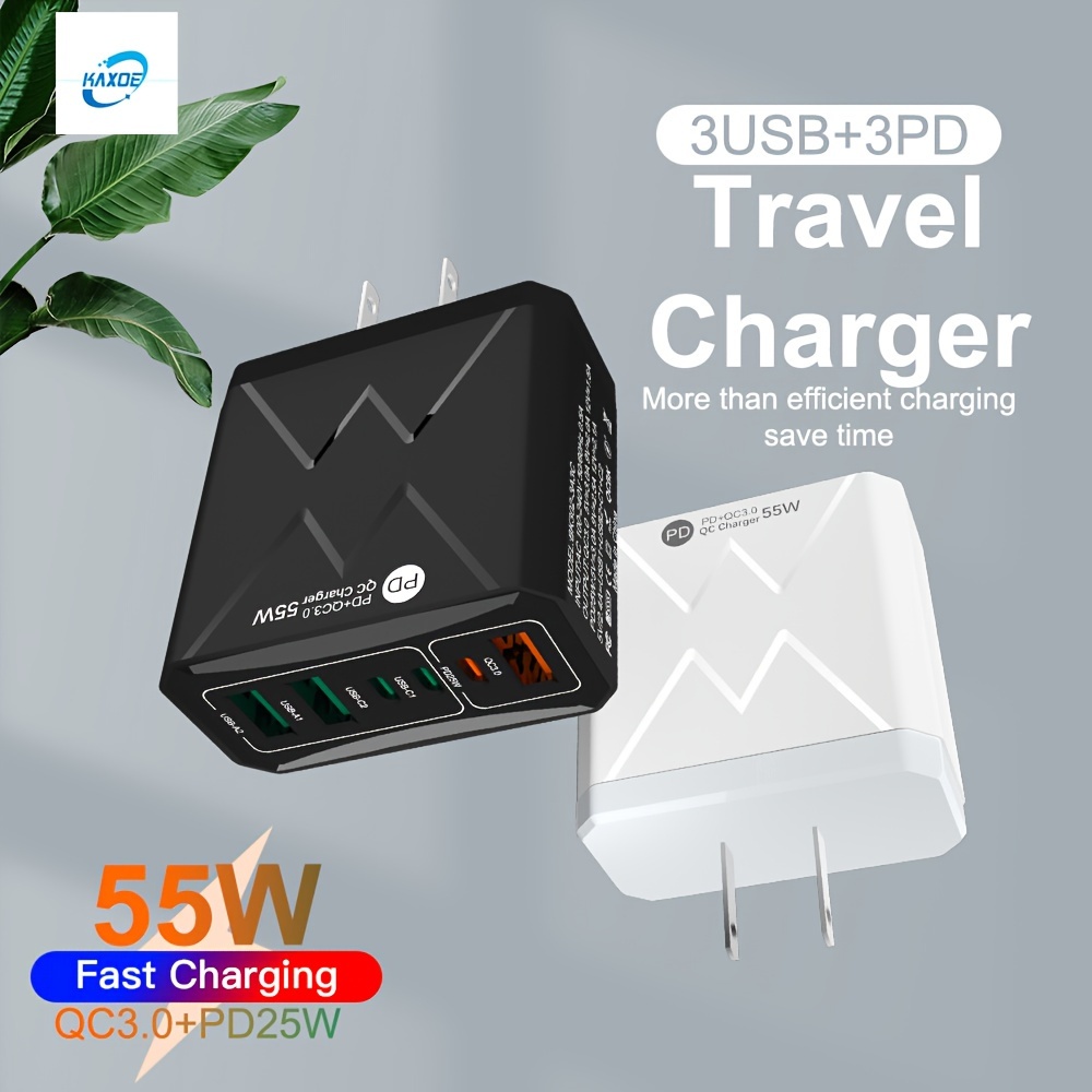 

55w Charging Phone Charger Adapter Usb C Phone Charger Pd -c Charger Usb Phone Charger For Iphone