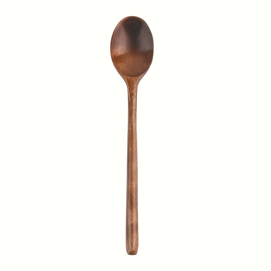 

4pcs Premium Long-handle Wooden Jam Spoons - Cork Material, 9-inch Size, Ideal For Kitchen Soup Mixing & Baking, Non-electric, Food Supply Equipment, & Baking Enthusiasts