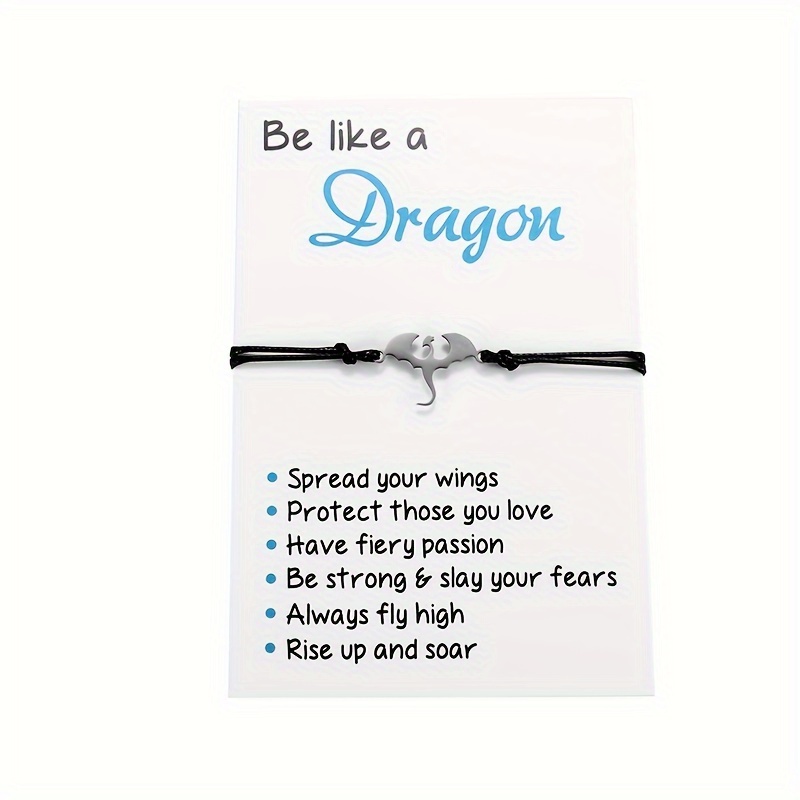 

Stainless Steel Bracelet - Handcrafted, Perfect Gift For Dragon Enthusiasts & New Year Celebrations