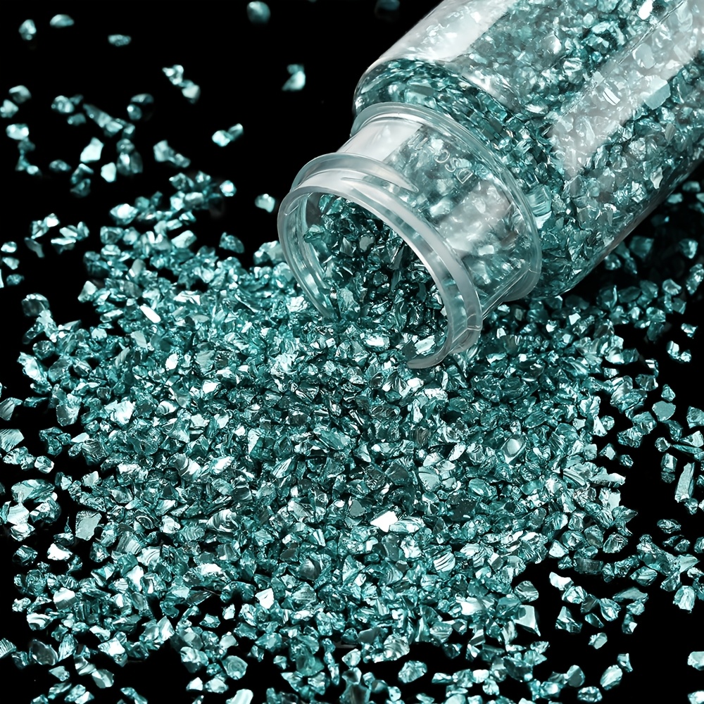 30g Multicolor Irregular Glass Crushed Stone Resin Fillings for DIY Jewelry, Epoxy Crafts, and Art Decorations