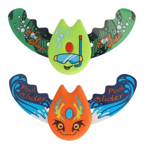 2pcs underwater glider swimming training toy self propelled glides underwater adjusting angle results in different gliding performance summer outdoor swimming pool gift for kids and teenagers