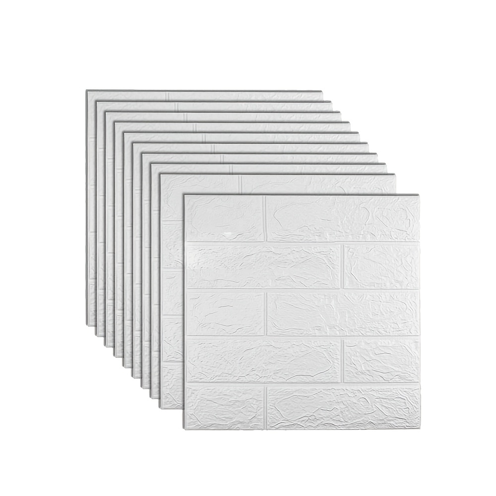 Image of 25pcs Pack Self-adhesive 3d Foam Wall Panels Suitable For Tile, Brick, Paneling - Wallpaper Tiles, Pvc Modern & Ceiling Covering, Installation For Decor, Removable Contemporary