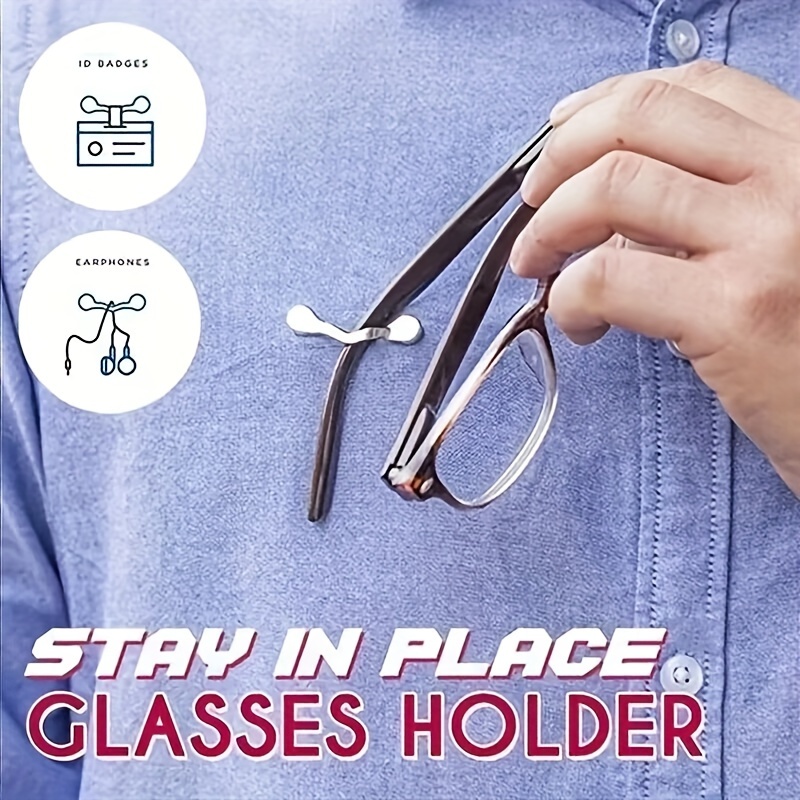 

Creative Storage Magnetic Glasses Holder, Magnetic Brooch, Employee Id Headset Glasses Holder