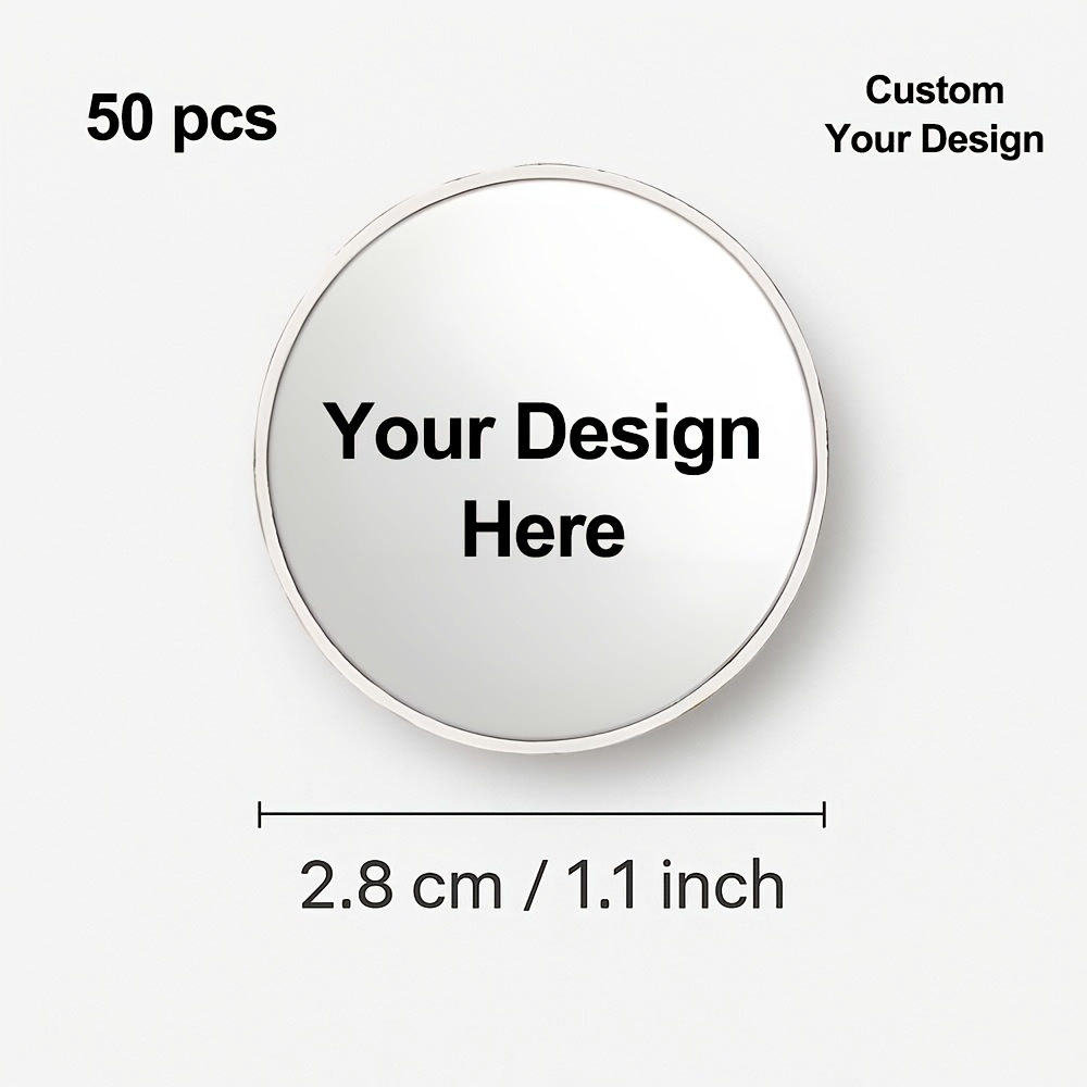 TEMU Custom Logo Brooch Badges, Personalized Enamel Lapel Pins For Company Employees, Name Badge Brooches For Office, Business Event & Staff Uniform,