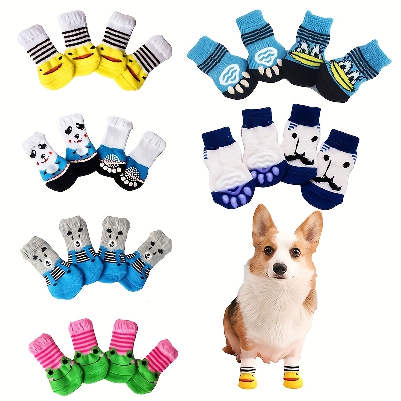 24pcs Non-Slip Pet Paws Socks for Dogs