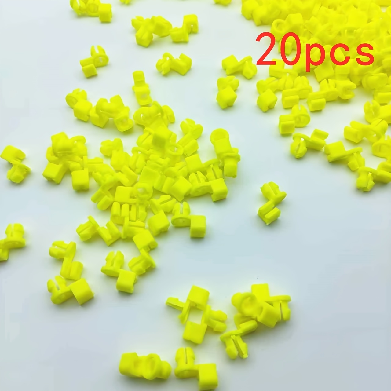TEMU 20 clips para cerradura de puerta de coche, clips para manija de puerta y clips de fijación para línea de bloqueo de cerradura de coche.