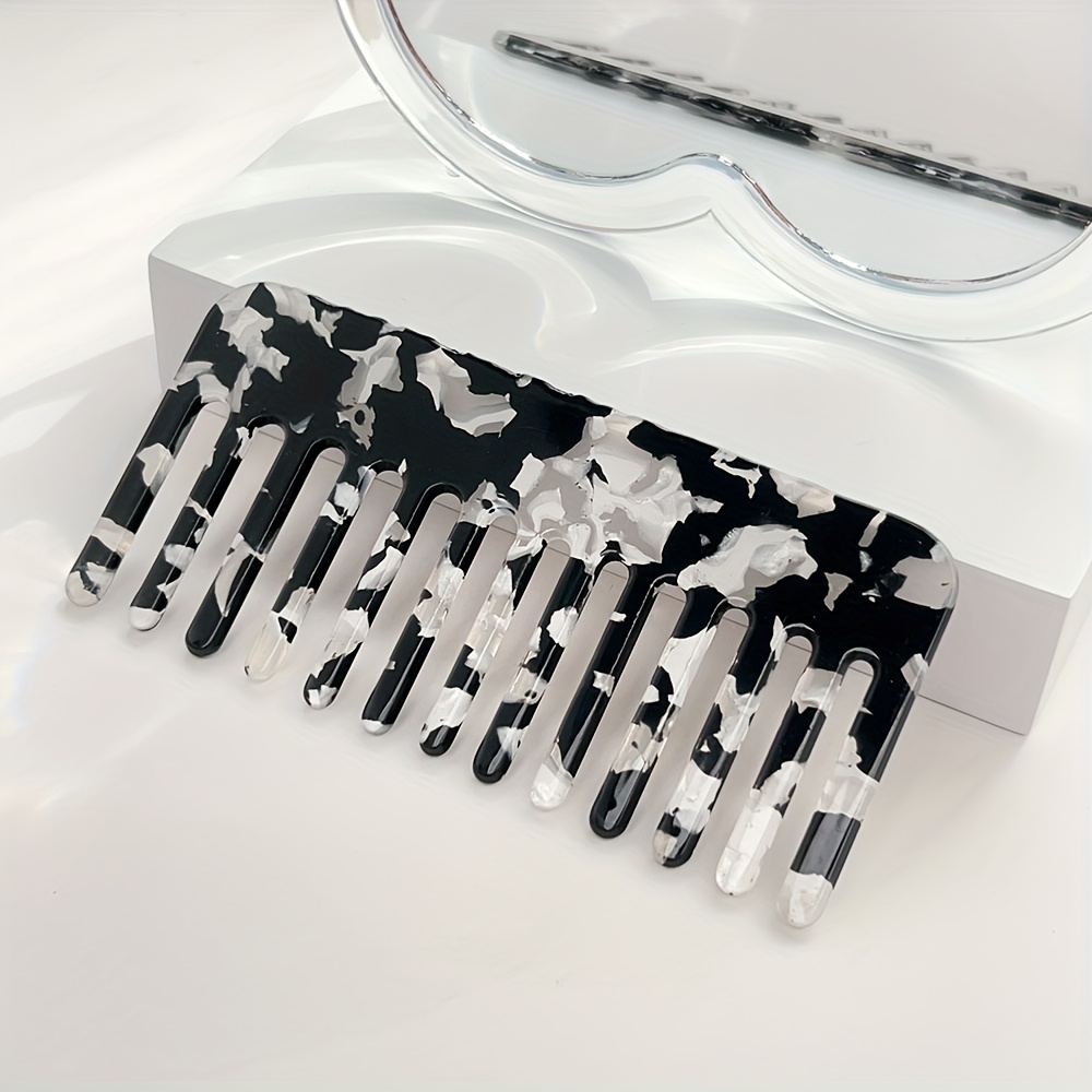 TEMU 1pc Pvc Detangling Hair Comb - A Portable Styling Brush Designed For -, Suitable For Travel, In Colors