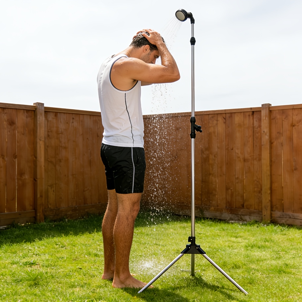 portable shower for camping outdoor shower device   output from the waterproof outdoor camp pump for hiking travel pet