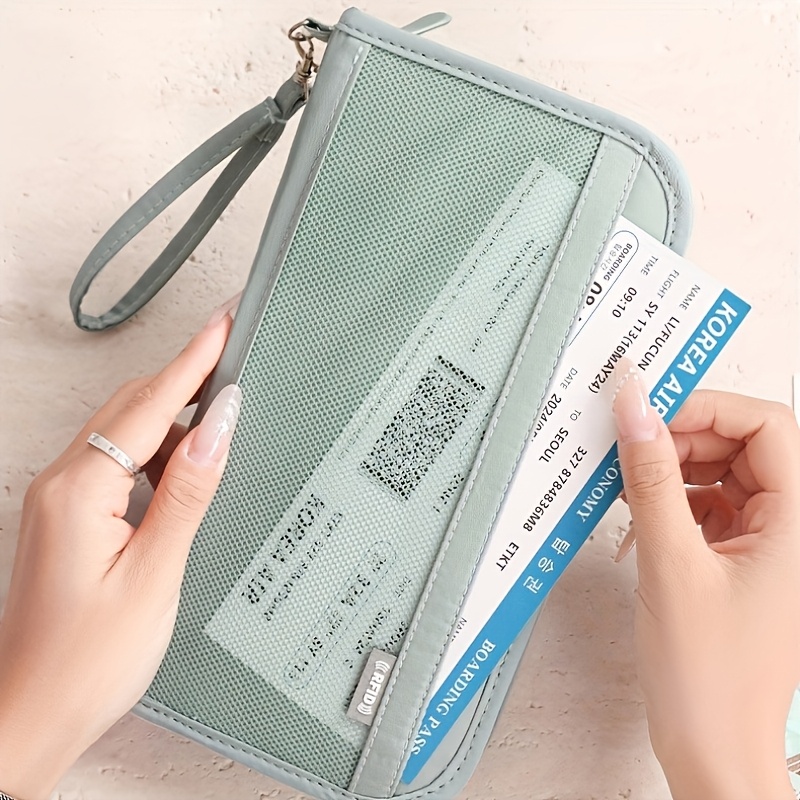 style travel passport holder polyester rfid Temu