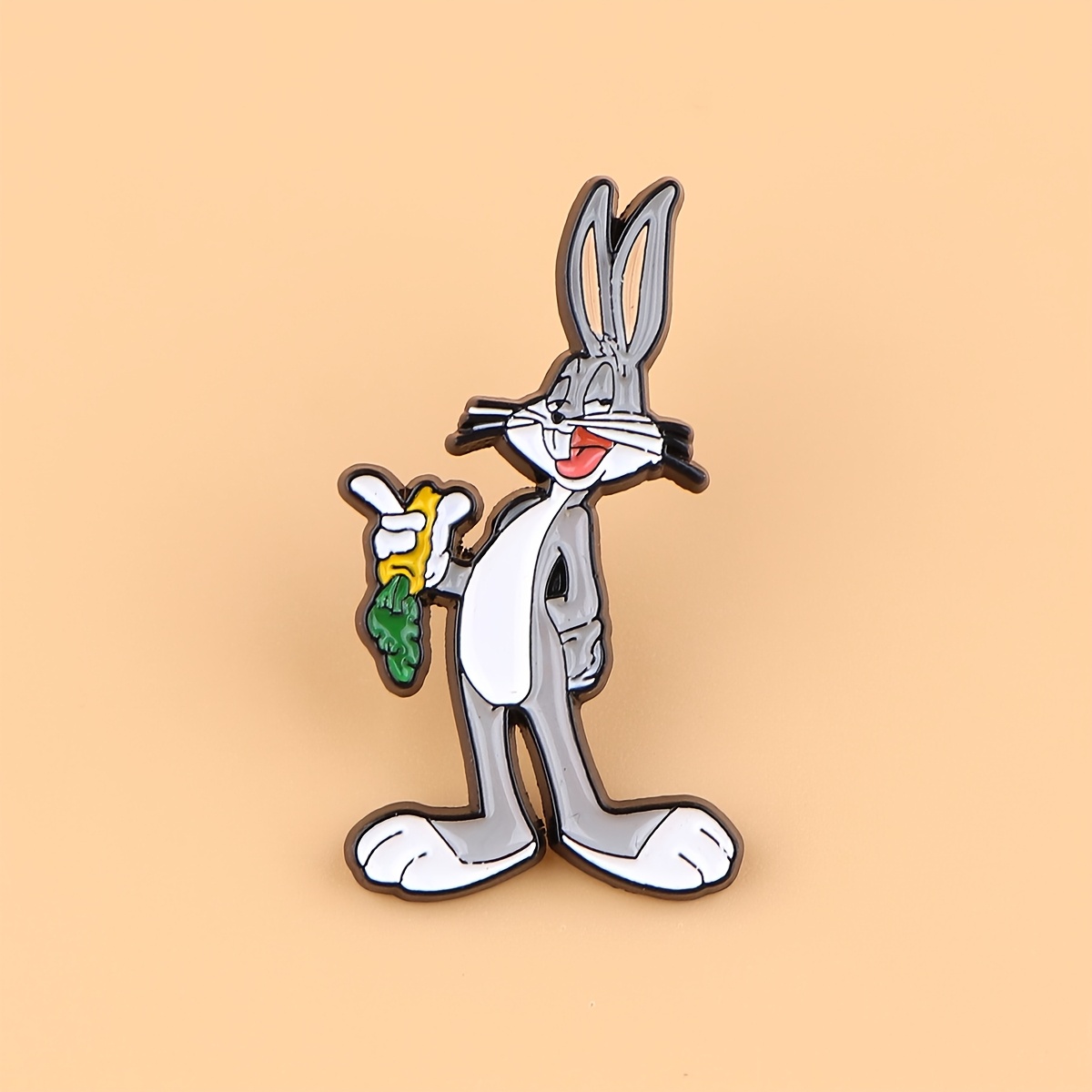 E-shop Anstecknadel mit Cartoon-Figur, Karotten- & Daumen-hoch-Design, langlebige Emaille-Brosche für Rucksäcke, Jacken, Mützen, Modeaccessoires,
