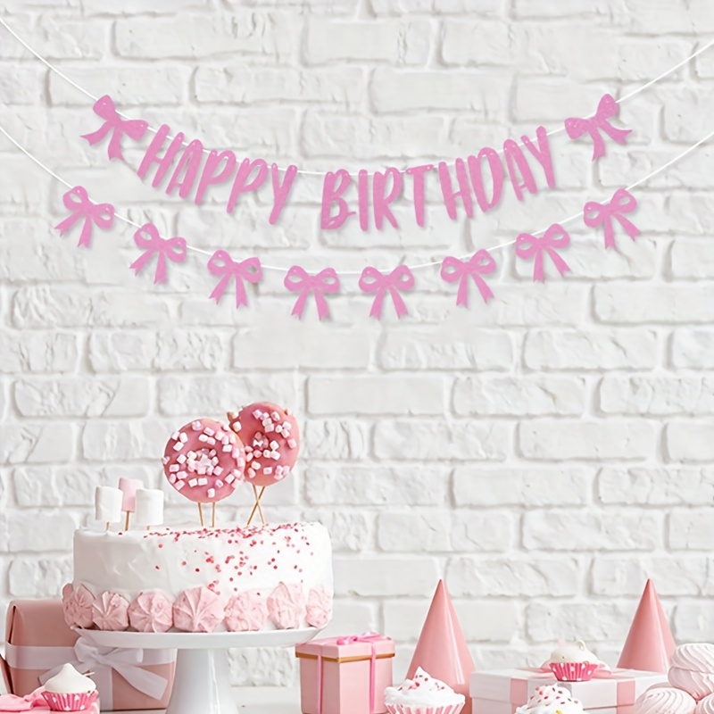 Striscione Olografico Per 7° Compleanno Rosa | Banner Festa Lungo 3,9 M, Decorazione Interna/esterna - 2