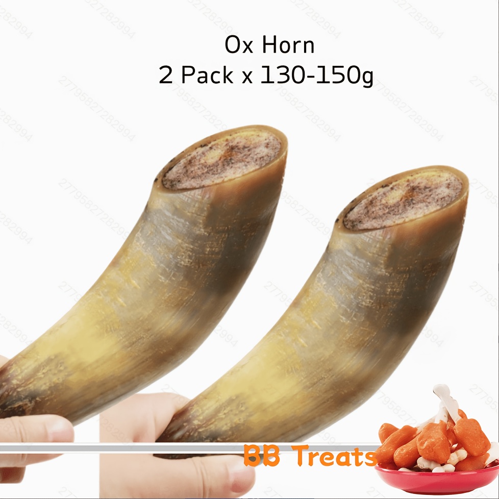 TEMU 1/ 2 Pack X 130- Horn, , Natural Dog Treats, Healthy, , Dog Chews Long Lasting, And High Protein, , Perfect Training Reward Snack For Small,