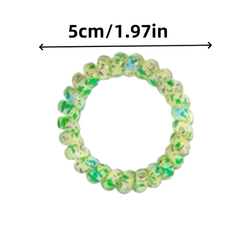 Candy-Colored Telephone Wire Spiral Headbands, 1/3pcs Set
