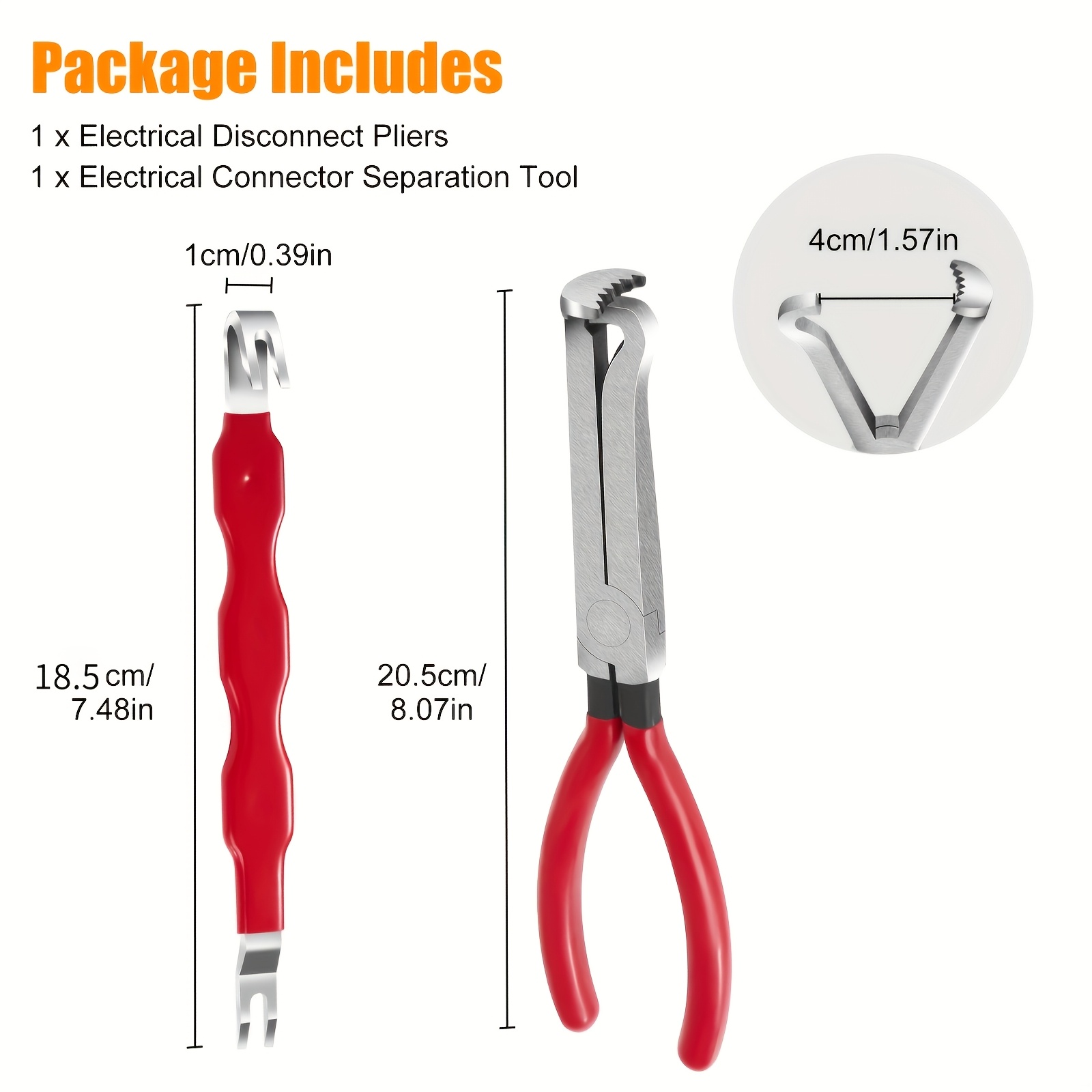 TEMU 2-pack Car Terminal Removal Tool | Durable Carbon Steel Wire Terminal Tool For Car Repair, Electrical Connector Separator Removal