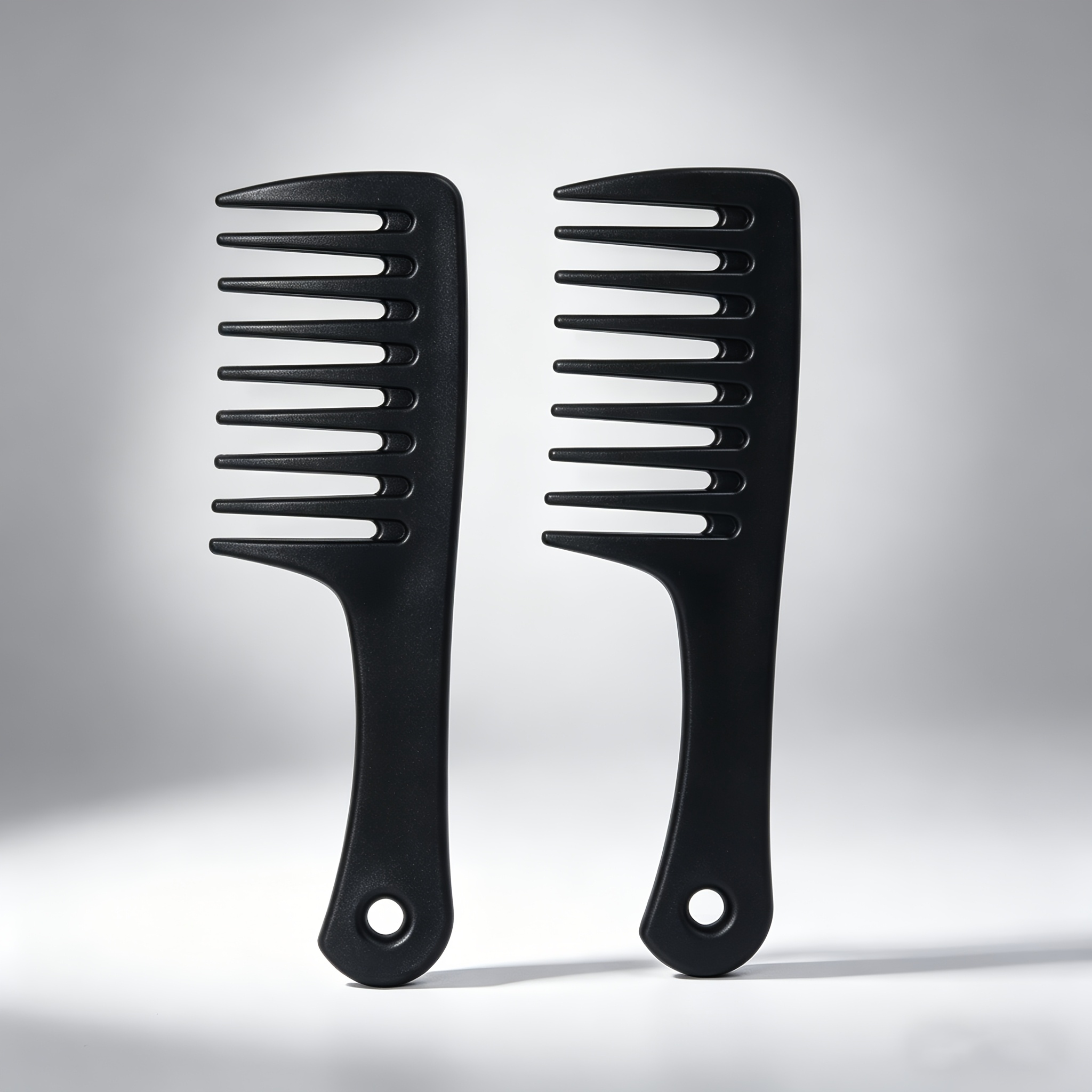 TEMU 2pcs Hair Comb - Anti-static, Thick Wide-tooth Comb, Heat-resistant Hair Comb, Durable Abs Plastic Material, Easy To Comb Hair, Portable And ,