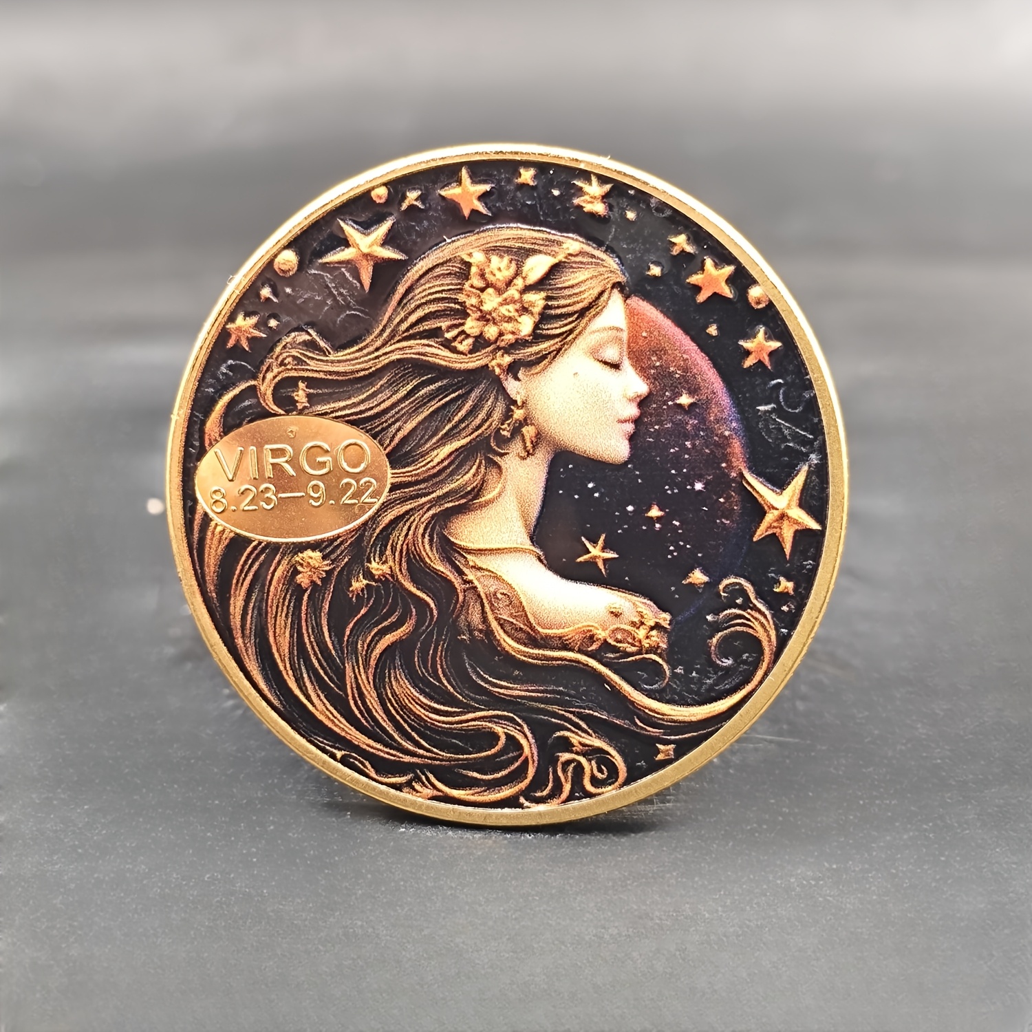 조디악 사인 수집용 코인 - 금속 페인트 기념 배지, 레오 & 쥬피터 리플리카 코인 디스플레이용 - 홈&주방 - Temu