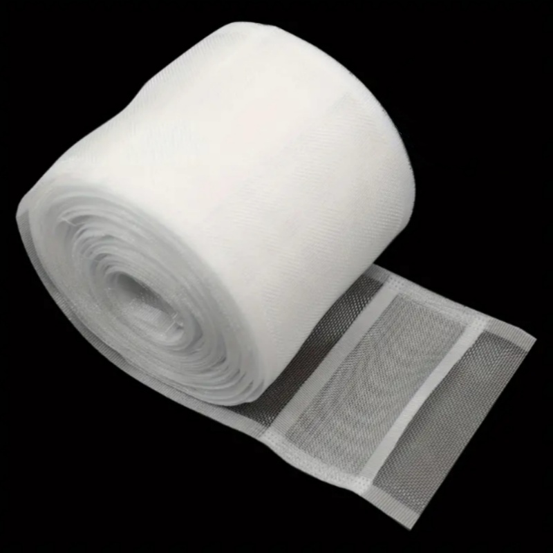 E-shop 100 cm x 10 cm Vorhang Plisseeband Nylon Vorhang Faltenband Weiß Flach Plisseeband Vorhangband für Haken zur Herstellung von Wohnaccessoires