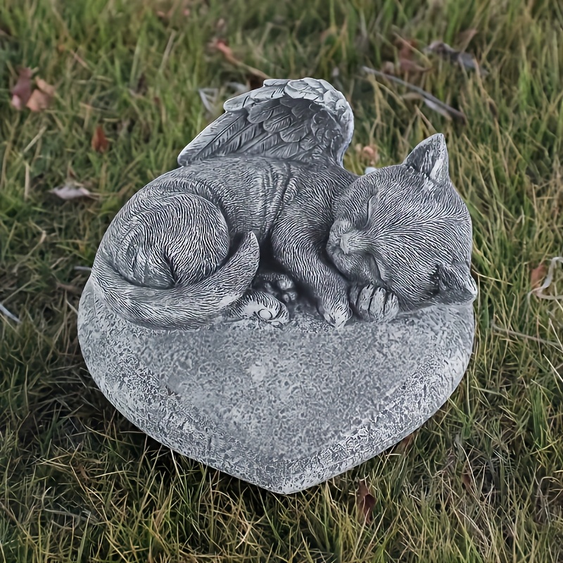 cat garden decor sold on Temu United States
