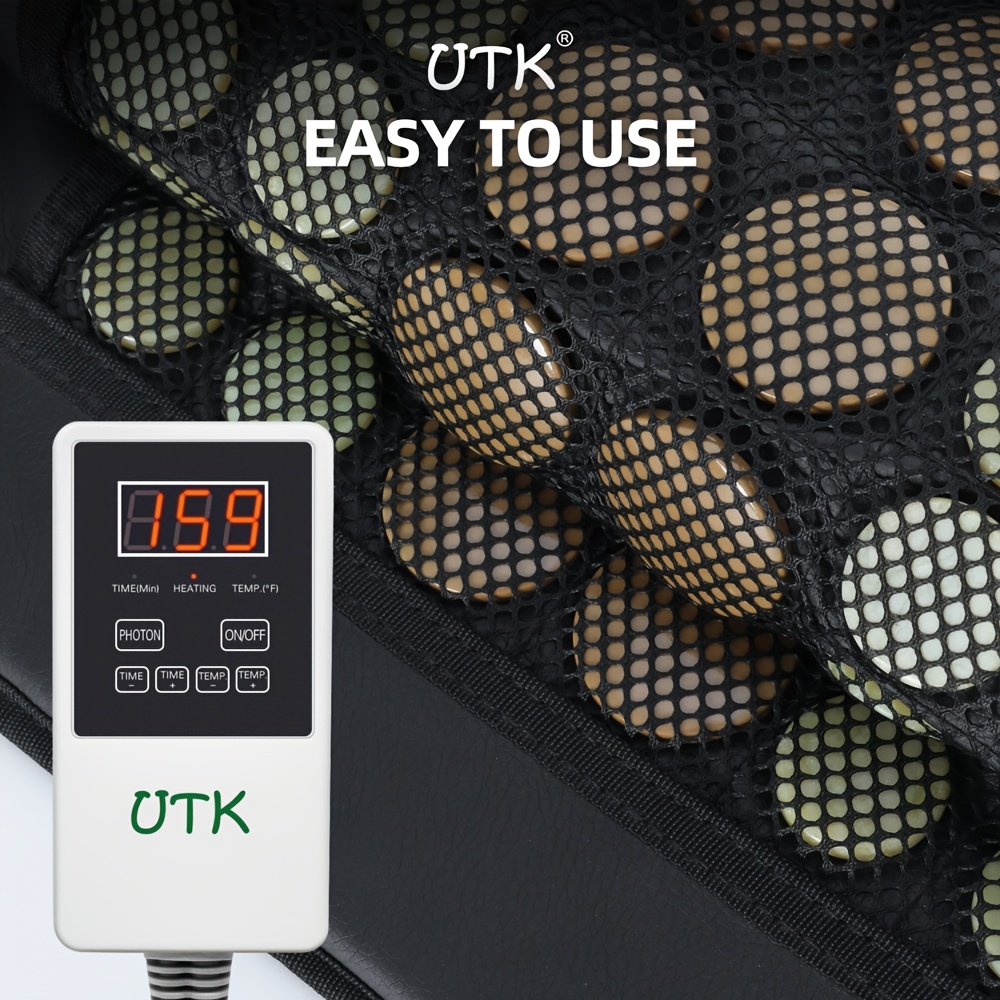 utk heating pad for back heating pad smart controller with memory function auto shut off and travel bag included small pro Product details 5