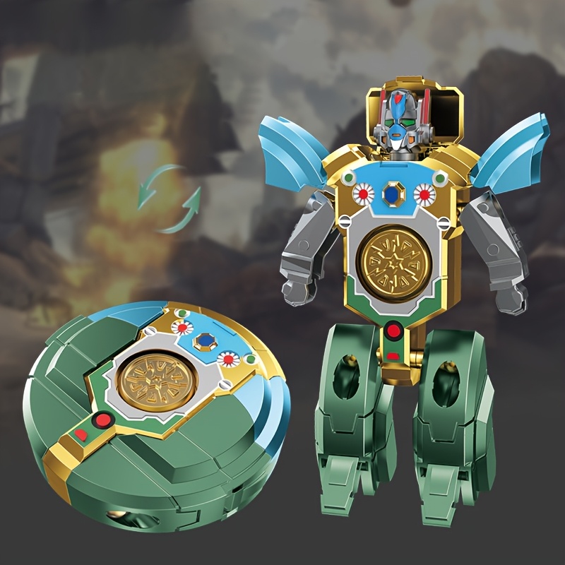 Transformers: Miniature Creative Toy, Transformable for Man, Desktop Ornament, Relax, Cool, Two-in-One Finger Spinner, Creative Birthday Gift