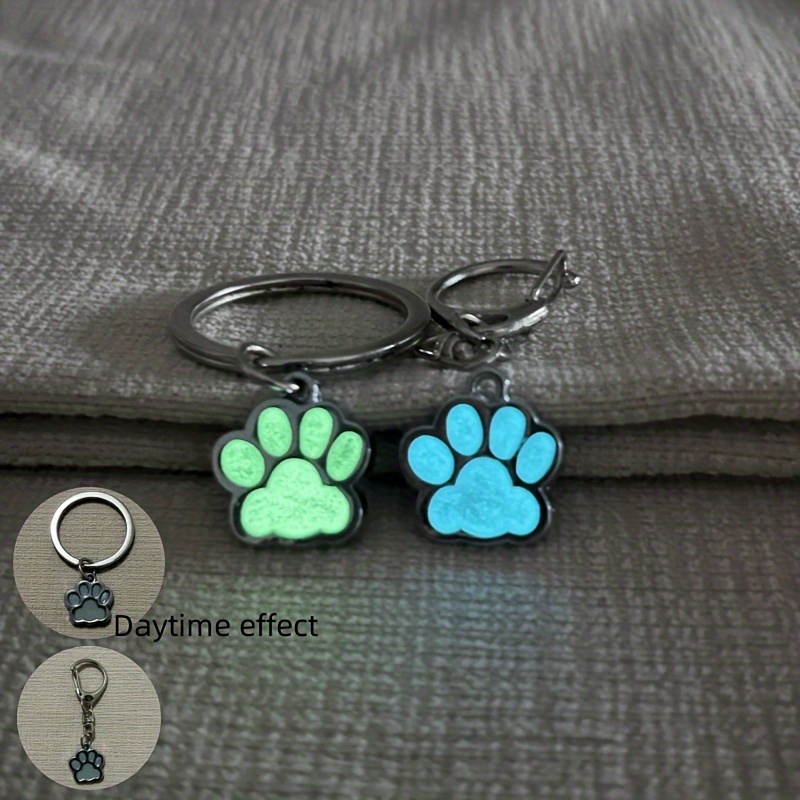 

-the- Dog Paw Keychain - Alloy, For & - For Pet