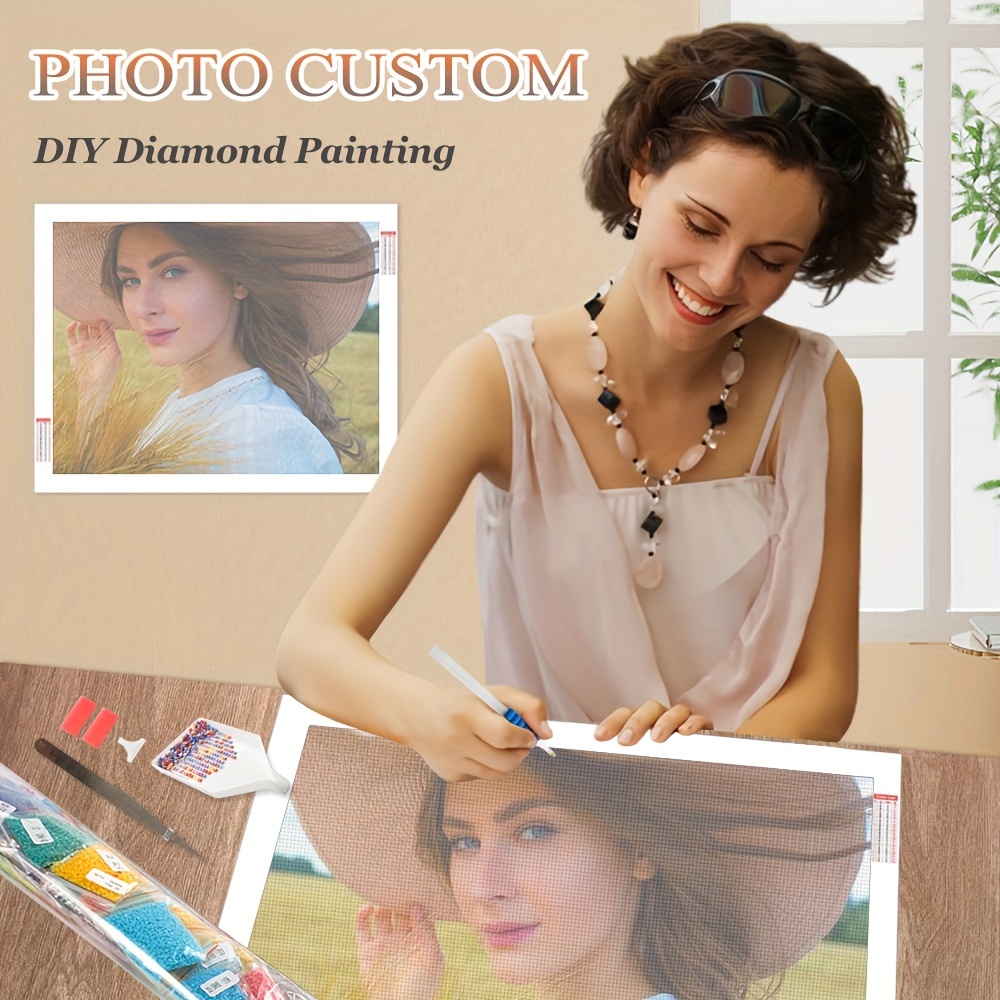 

Photo Custom Multiple Sizes Diamond Art Painting 5d Diamond Mosaic Full Drill Customize Your Own Embroidery Set Diy Wall Decor Personalized Handmade Unique Gift For Family Friend Birthday Gifts