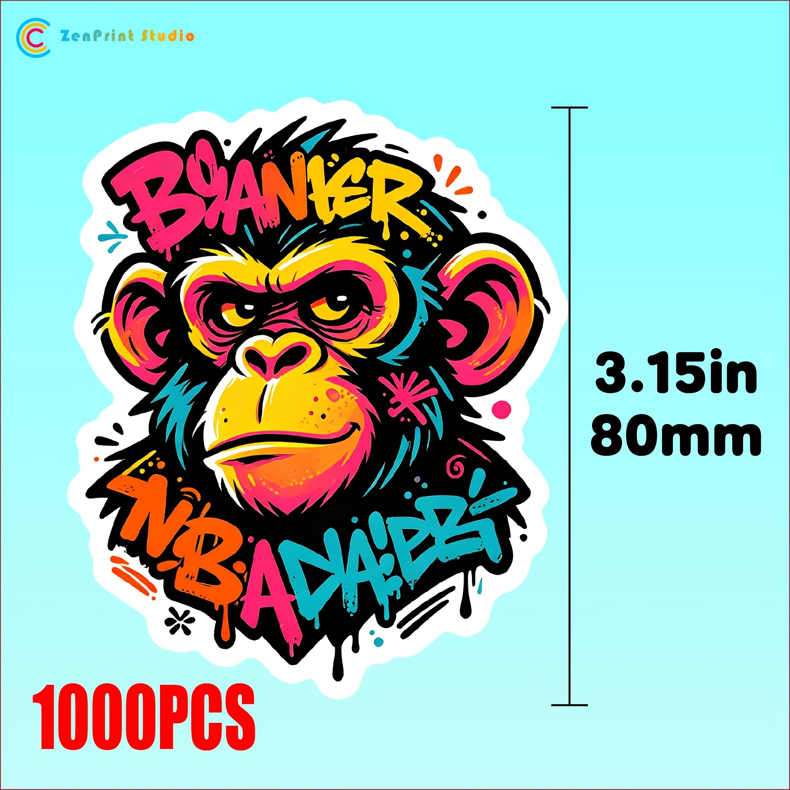 Custom Irregular Self-Adhesive Stickers, No Mold Fee