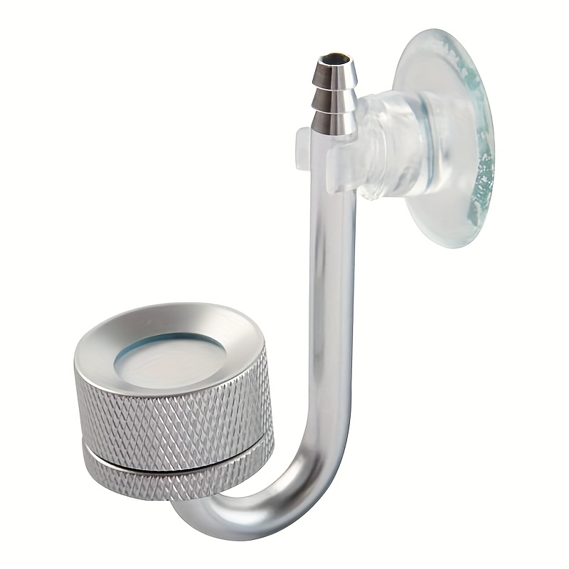 E-shop Aquarium CO2 Diffusor, CO2 Luftsteine Vernebler – Aluminiumlegierung mit Saugnapf – für Wasserpflanzen, Fördert das Wachstum von Wasserpflanzen,