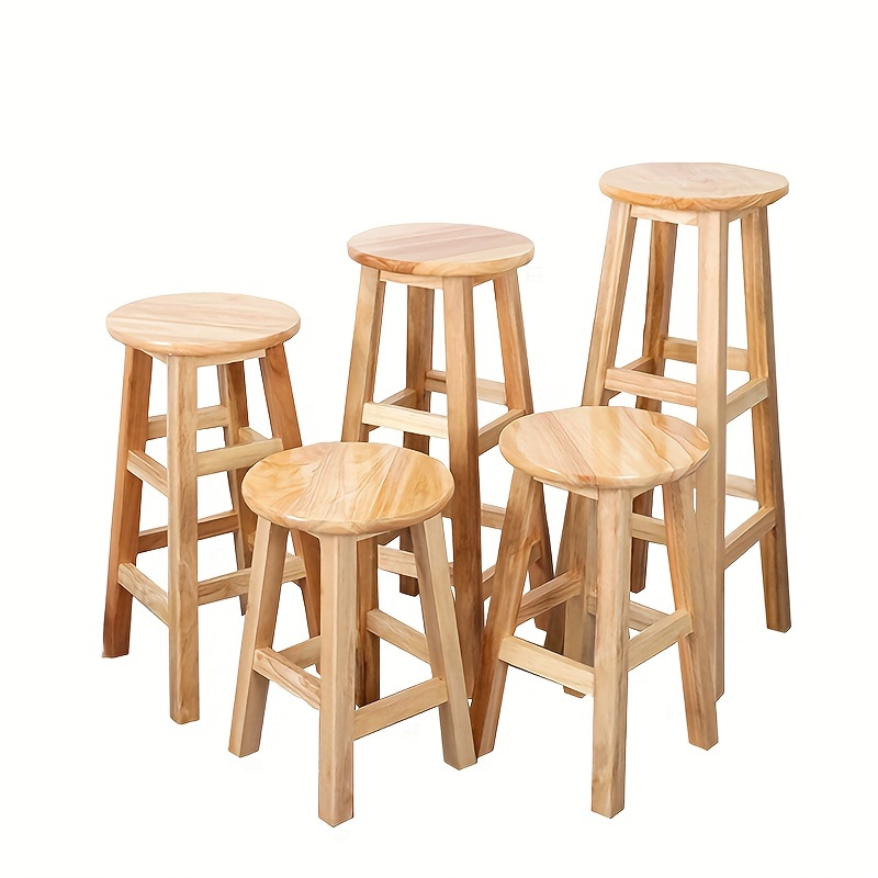 

Stool: , For Bars, Restaurants, Cafes And Other - 30cm/11.81inch Height, 70cm/27.55inch Seat Diameter, 80cm/31.49inch Overall Height - Solid Wood, Easy To Clean And - Home, Office, Or Commercial Use