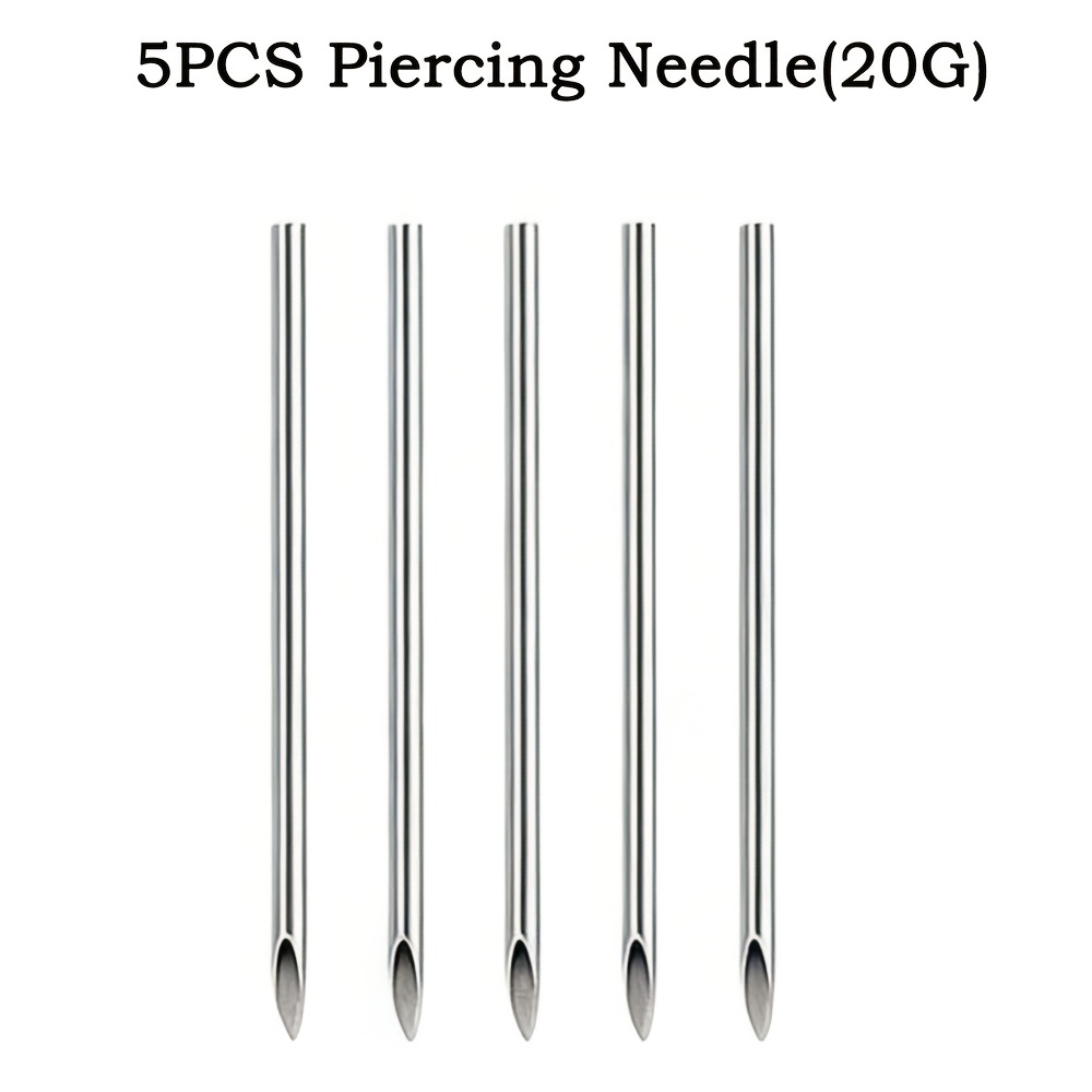 5 14pcs set lip ear piercing set ball grabber tool for changing jewelry 16g piercing needle for nose ear lip piercing tool with internal thread cz lip ring