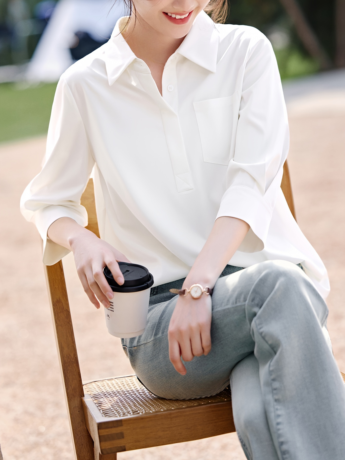 non see through dress shirt womens elegant long sleeve blouse non see office shirt
