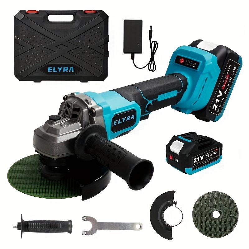 De nieuwe haakse slijper met een borstelloze motor van 7000 RPM en 3000 mAh accu