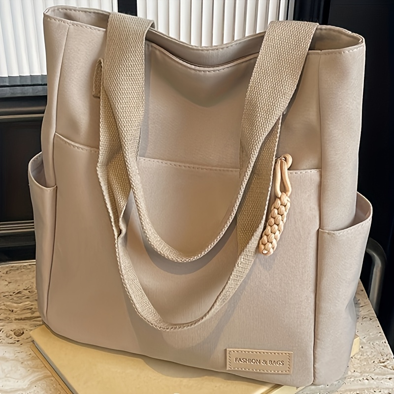 TEMU New Retro Large Capacity Women's Commuter Casual Bag. Large Capacity Design With Fixed Shoulder Strap For Single Shoulder Carry, Suitable For