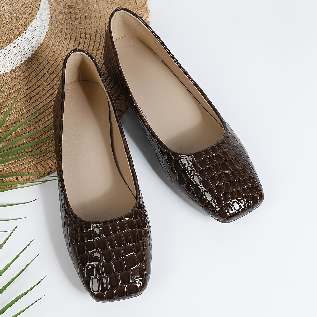 new fashionable bean big size womens single shoes fine stone