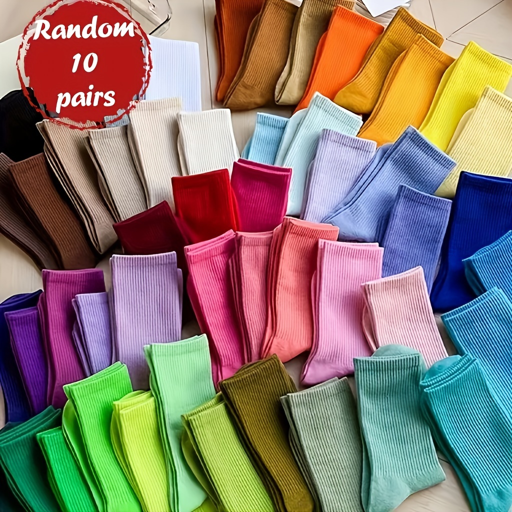 

Lot de 10 Paires de Chaussettes - Mélange de , Lavables en , Parfaites la &