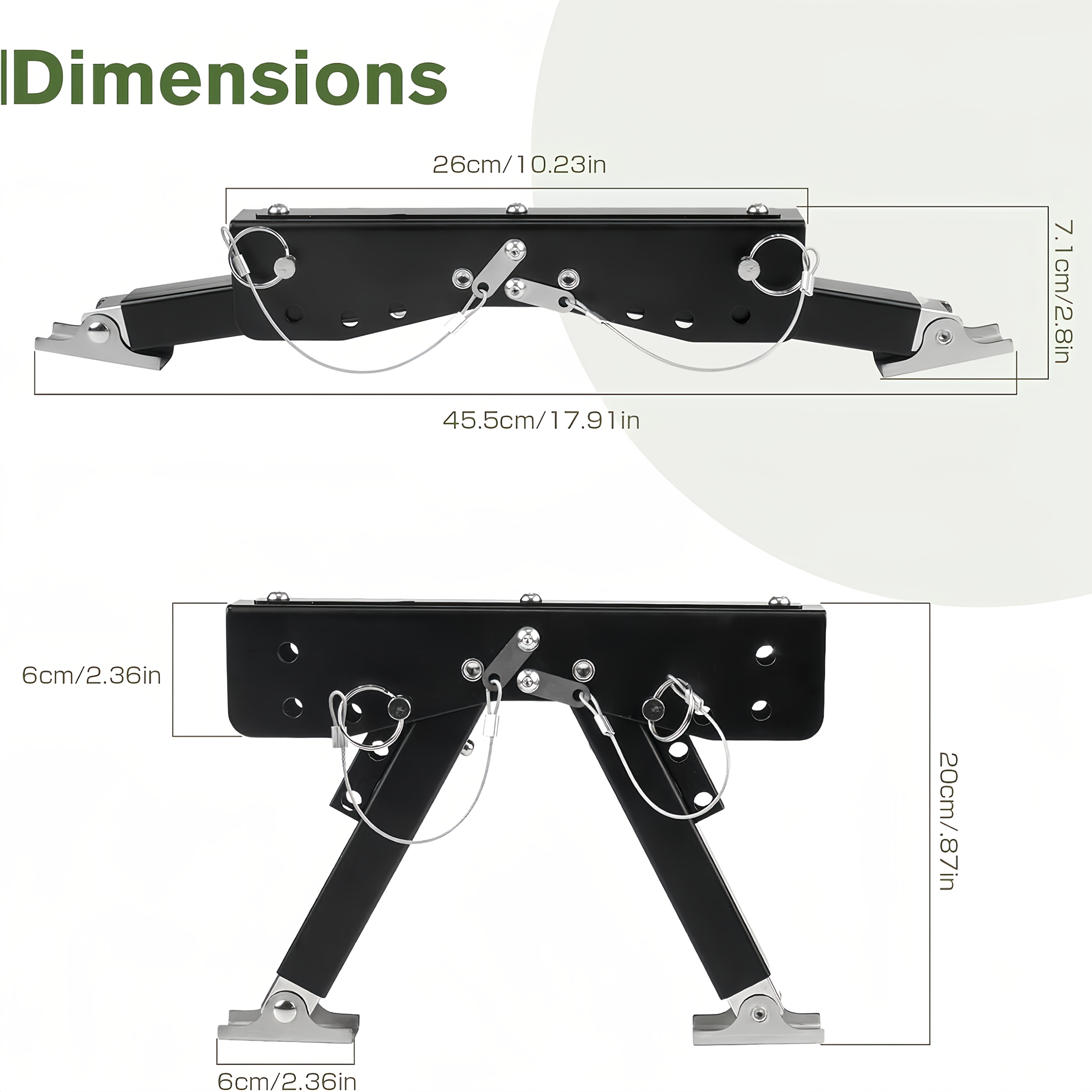 Kit Stabilisateur Marche Camping-Car – Support Escaliers Réglable 7-29 Cm | Acier Robuste Anti-Vent & Pluie | Accessoire Essentiel Caravane & Remorque