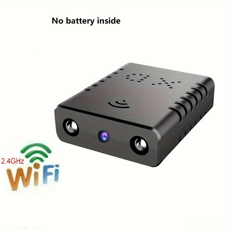 WiFi Mini Camera with Wired Power, Small Nanny Cam with Night Vision –  Live Streaming for iOS/* Phones, Portable Pet