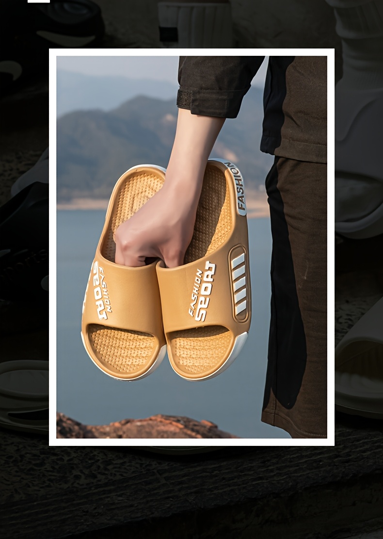 A Pair of Unisex Fashion Sports Slippers - EVA Material, Lightweight, Non-Slip, Shock Absorbing, Durable Sandals for Indoor & Outdoor Wear, Ideal for Hiking And Casual Ussuitable for Men & Women