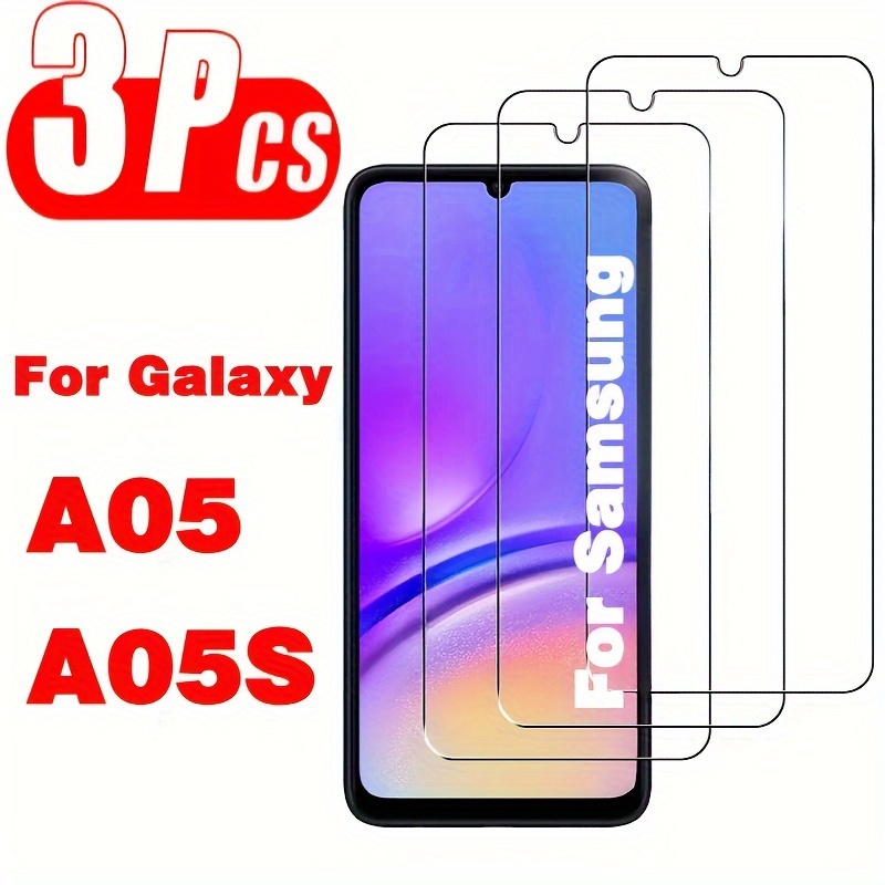 

3-pack Tempered Glass Screen Protector Galaxy A05 A05s, High-definition Glossy Surface, Shatter-resistant Smartphone Protection Film