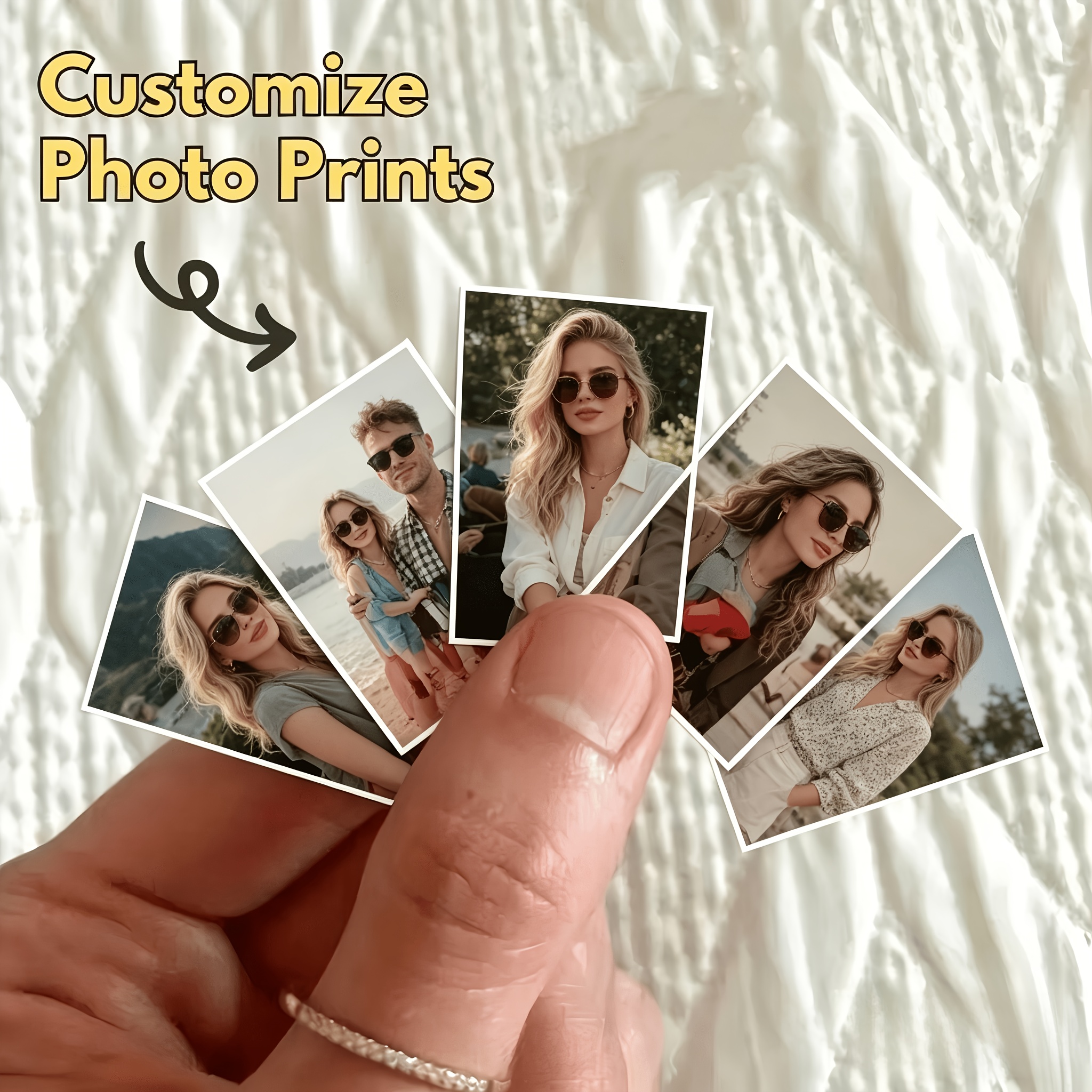 TEMU 6pcs 2-inch Personalized Mini Photo - Family And Couple Photos, Instant Photography Keepsakes, Suitable For Christmas, Birthdays, Anniversaries,
