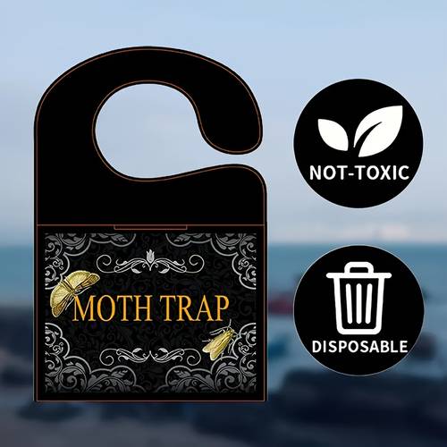 1pc/5pcs/10pcs Moth Trap Sticky for Closet Wardrobe Cabinet Drawers - Non-Toxic, No Chemicals, Green & , No Pheromone, , Insect Repellent, Closet Organization, , Durable Construction, Insect Catcher, Moth Pest Control, String Cheese, U, A